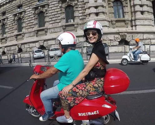 Viaje en scooter